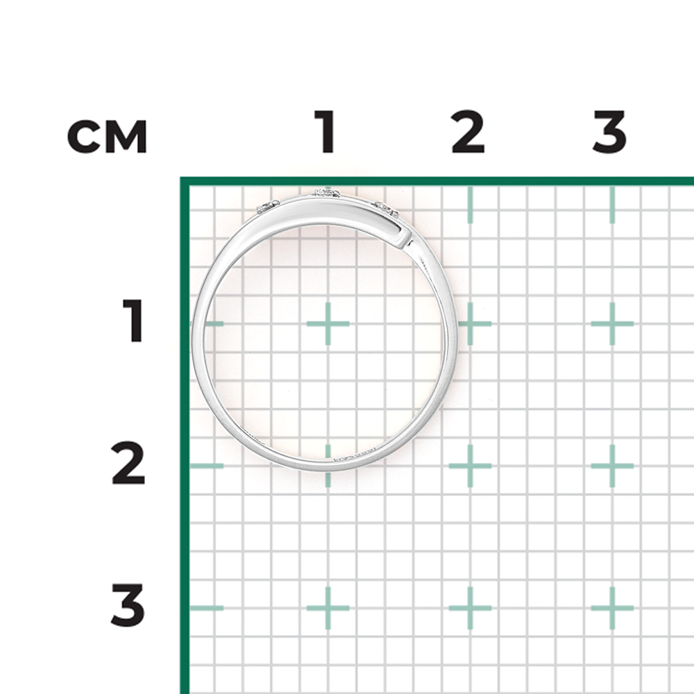 Кольцо из белого золота с бриллиантами 01-0514-00-101-1120-30