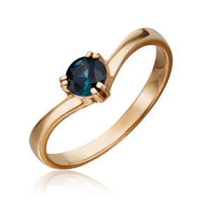 Кольцо из красного золота с сапфиром 01-0503-00-102-1110-30