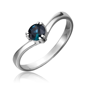 Кольцо из белого золота с сапфиром 01-0504-00-102-1120-30