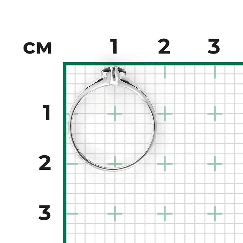 Кольцо из белого золота с сапфиром 01-0504-00-102-1120-30