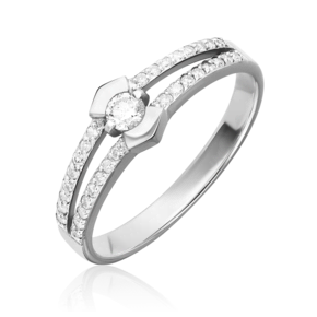 Кольцо из белого золота с бриллиантами 01-0510-00-101-1120-30