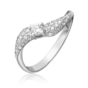 Кольцо из белого золота с бриллиантами 01-0508-00-101-1120-30