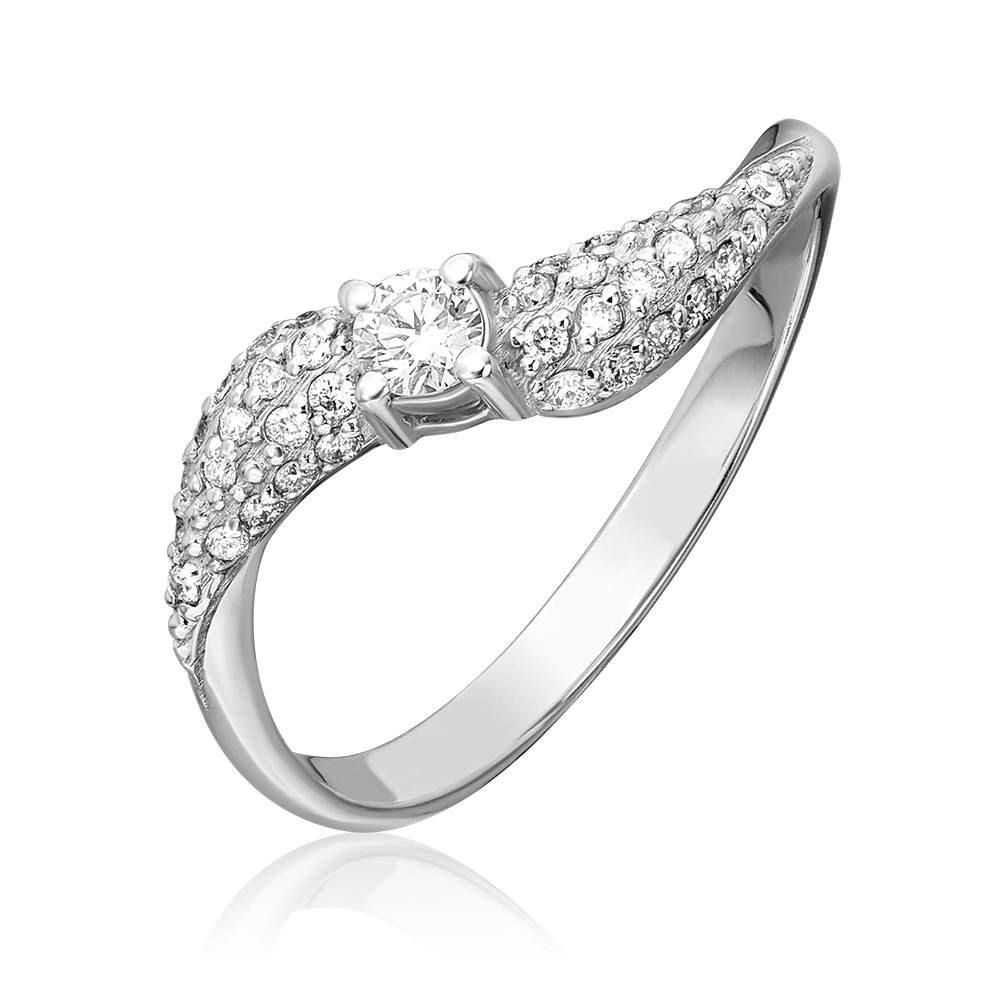 Кольцо из белого золота с бриллиантами 01-0508-00-101-1120-30