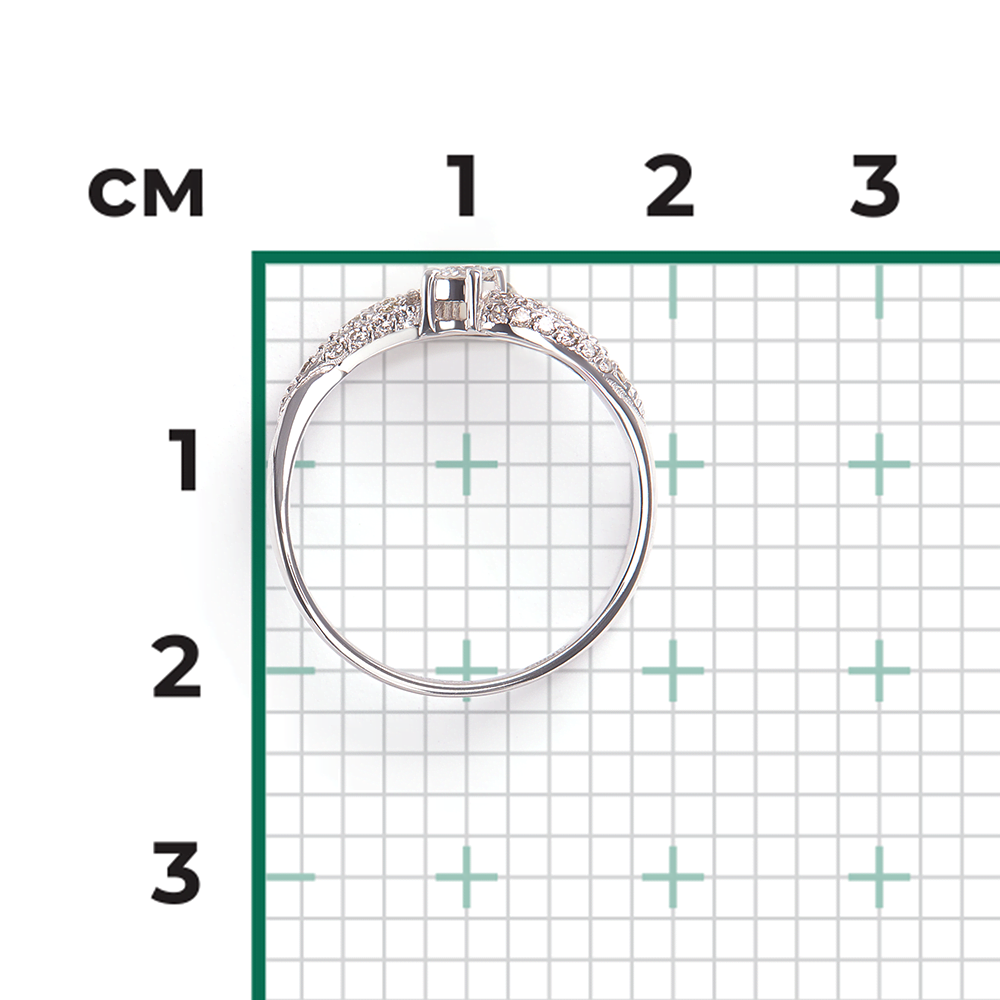 Кольцо из белого золота с бриллиантами 01-0508-00-101-1120-30
