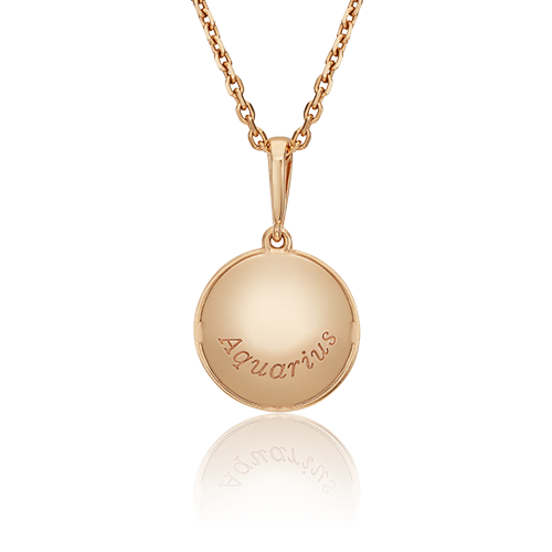 Подвеска «Знак зодиака Водолей» из красного золота 03-3110-11-000-1110-66