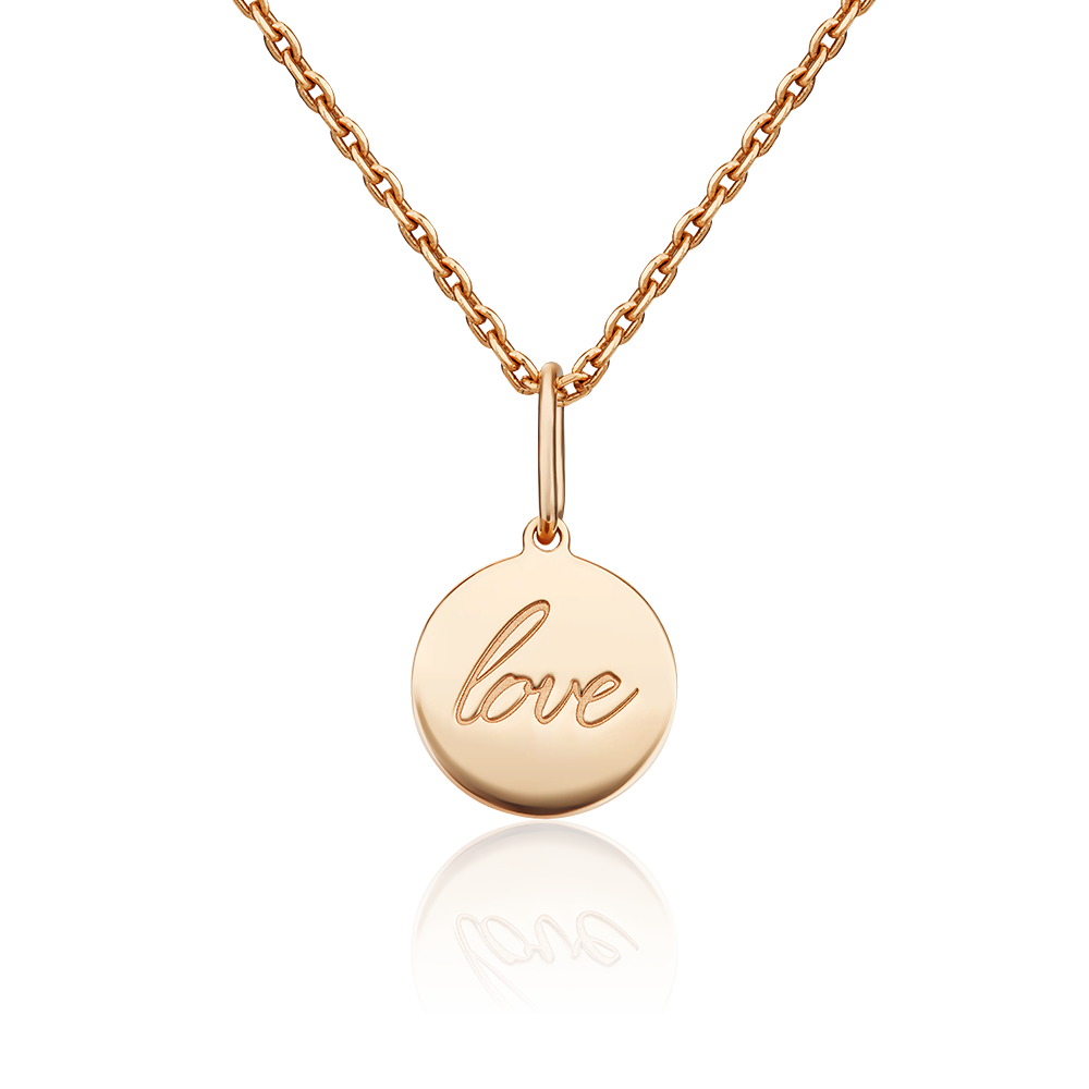 Подвеска «Любовь» из красного золота 03-3035-00-000-1110-01