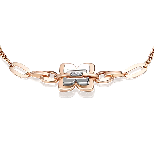 Браслет из комбинированного золота с бриллиантами 05-0737-00-101-1111