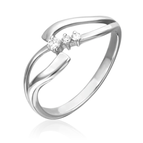 Кольцо из белого золота с бриллиантами 01-1097-00-101-1120-30