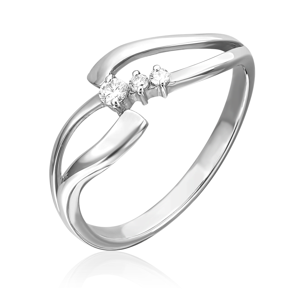 Кольцо из белого золота с бриллиантами 01-1097-00-101-1120-30