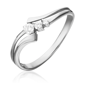 Кольцо из белого золота с бриллиантами 01-1099-00-101-1120-30