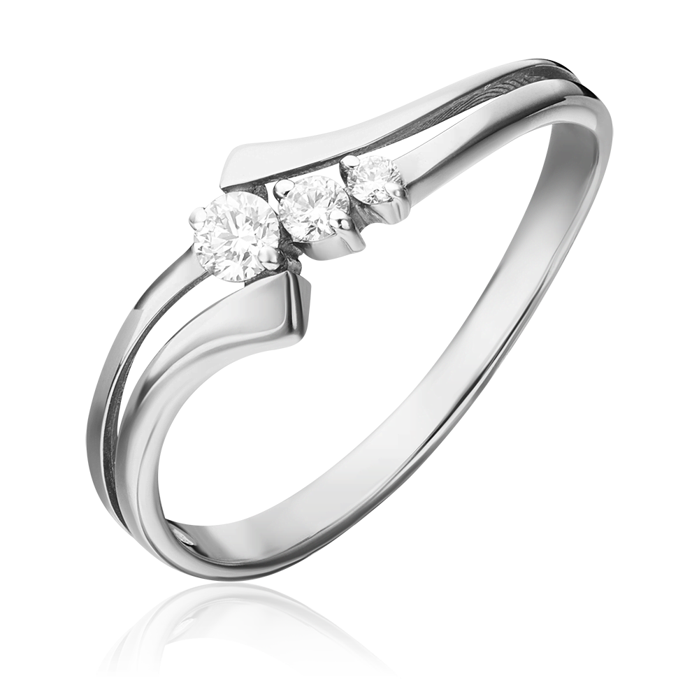 Кольцо из белого золота с бриллиантами 01-1099-00-101-1120-30