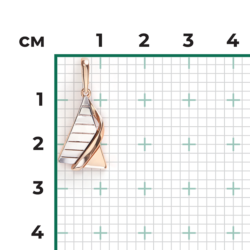 Подвеска из комбинированного золота 03-3538-00-000-1111