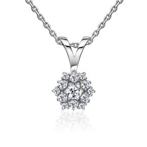 Подвеска из серебра с фианитами 03-0908-00-401-0200