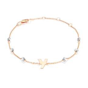 Браслет «Буква У» из комбинированного золота 05-0849-У-000-1111