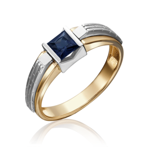 Печатка из комбинированного золота с сапфиром 01-5182-00-102-1121-30