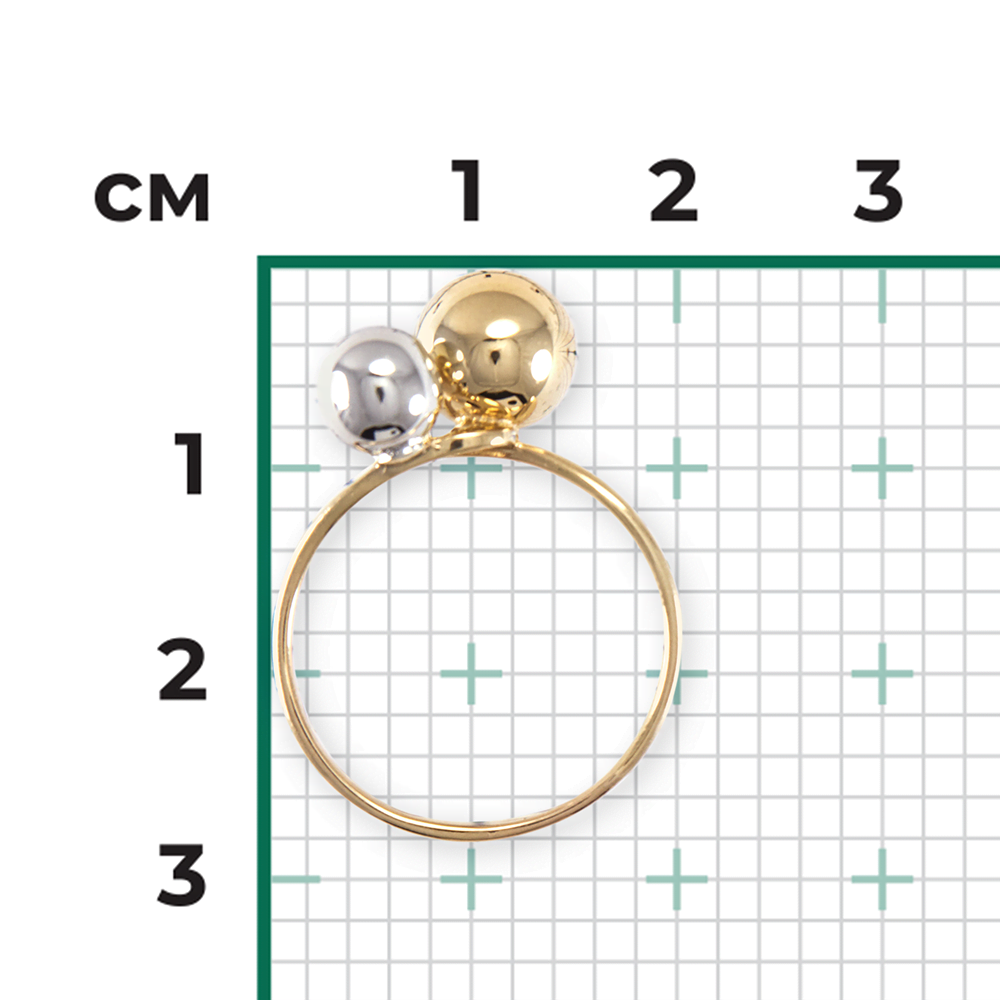 Кольцо из комбинированного золота 01-5250-00-000-1121-42