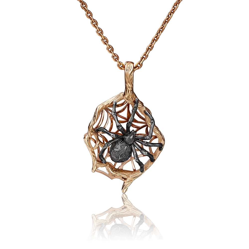 Подвеска «Паук» из красного золота 03-2920-00-000-1110-59