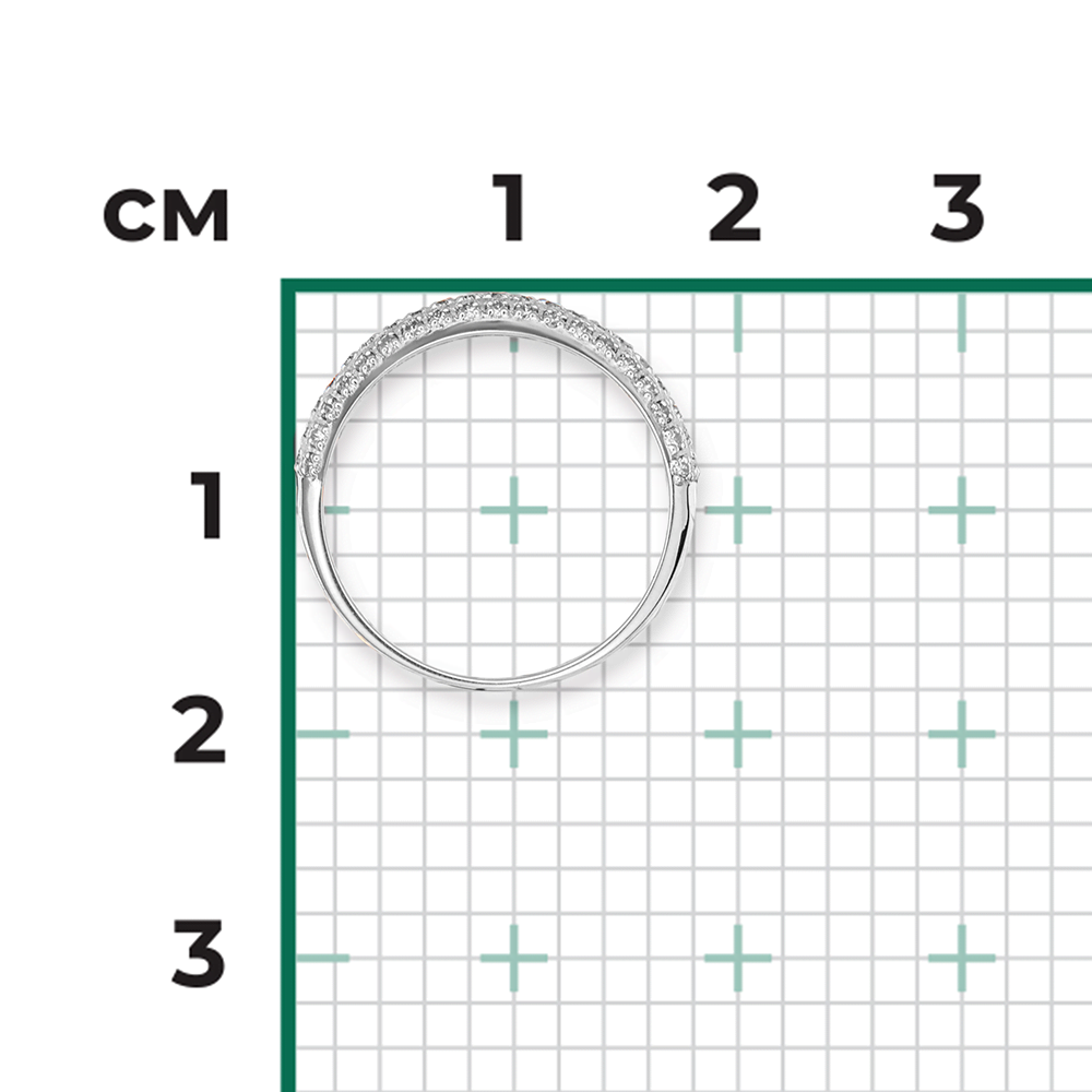 Кольцо из белого золота с бриллиантами 01-1479-00-101-1120-30