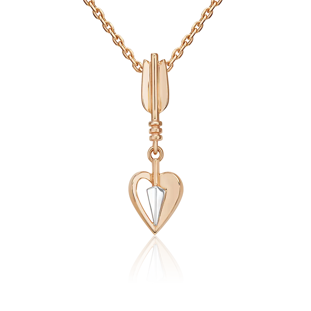 Подвеска «Стрела Купидона» из красного золота 03-3582-00-000-1110