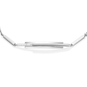 Браслет из белого золота с фианитами 05-0766-00-401-1120