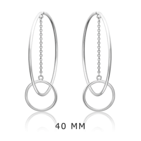 Серьги-конго из серебра 02-4805-00-000-0200-68