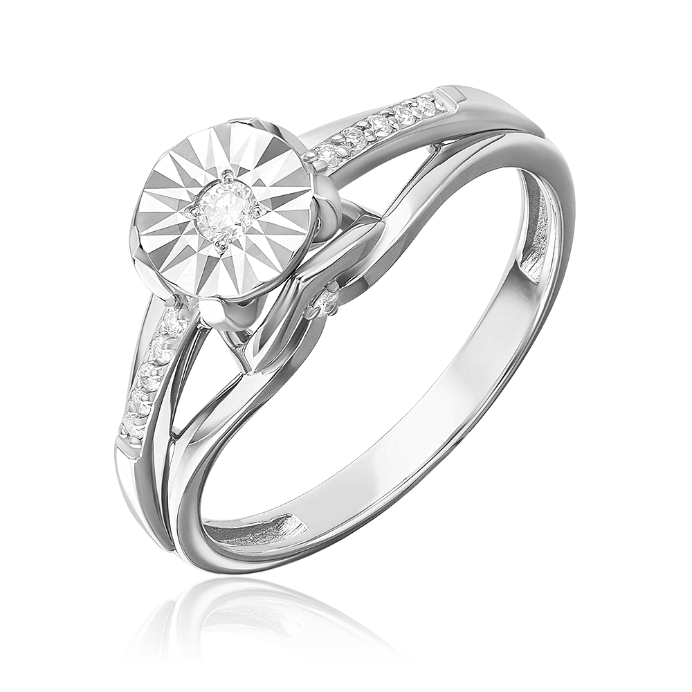 Кольцо из белого золота с бриллиантами 01-5751-00-101-1120
