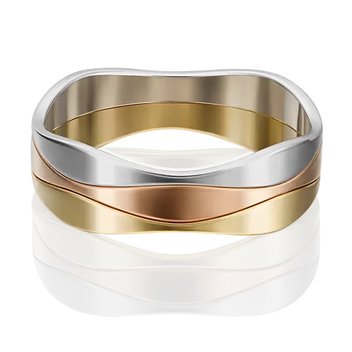 Обручальное кольцо из комбинированного золота 01-5316-00-000-1140-39