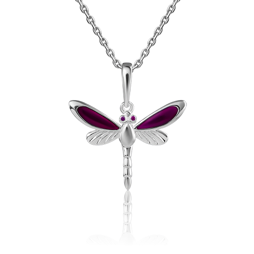 Подвеска «Стрекоза» из серебра с эмалью 03-3205-02-000-0200-71