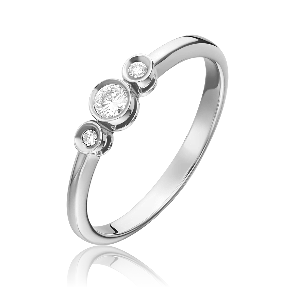 Кольцо из белого золота с бриллиантами 01-1497-00-101-1120-30