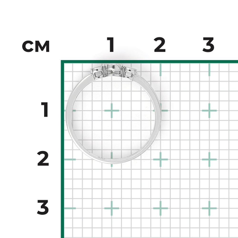 Кольцо из белого золота с бриллиантами 01-1497-00-101-1120-30
