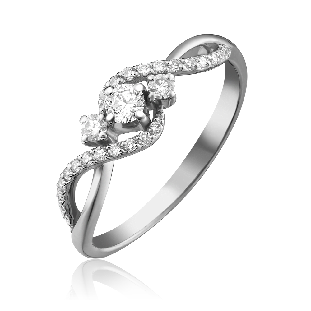 Кольцо из белого золота с бриллиантами 01-1499-00-101-1120-30