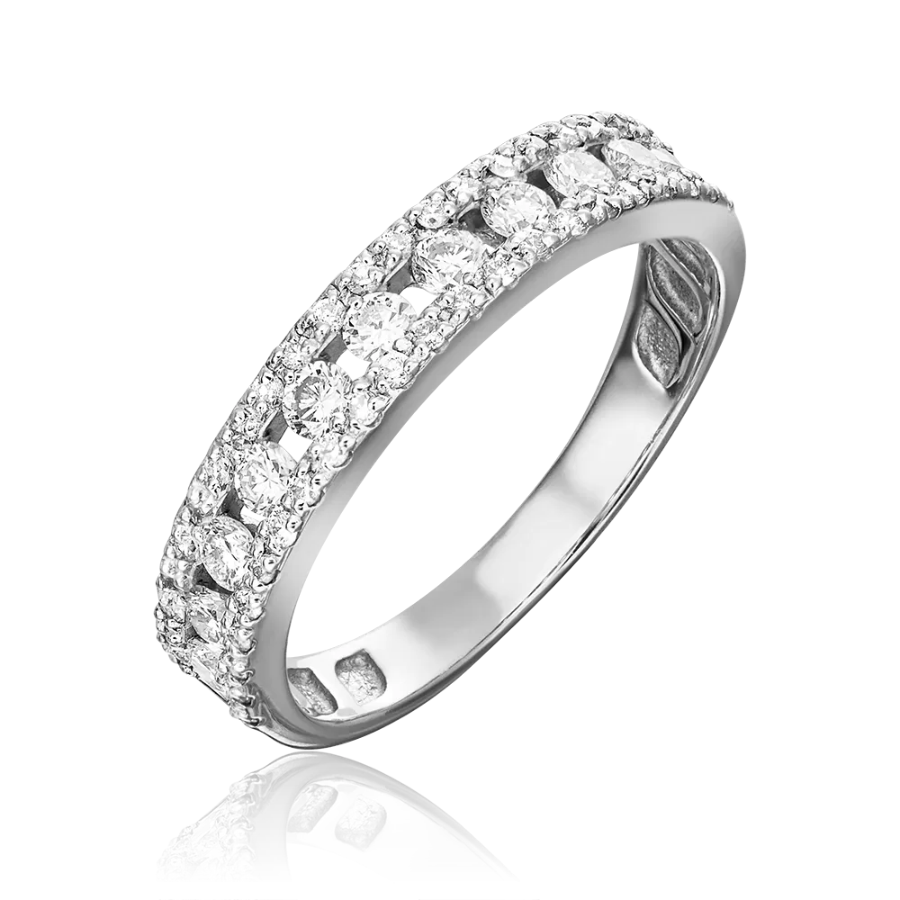 Кольцо из белого золота с бриллиантами 01-1501-00-101-1120-30