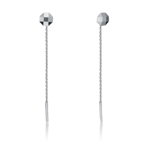 Серьги-цепочки из белого золота 02-4149-00-000-1120-04