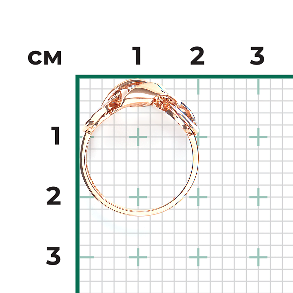 Кольцо из комбинированного золота с натуральным топазом white 01-5616-00-201-1111