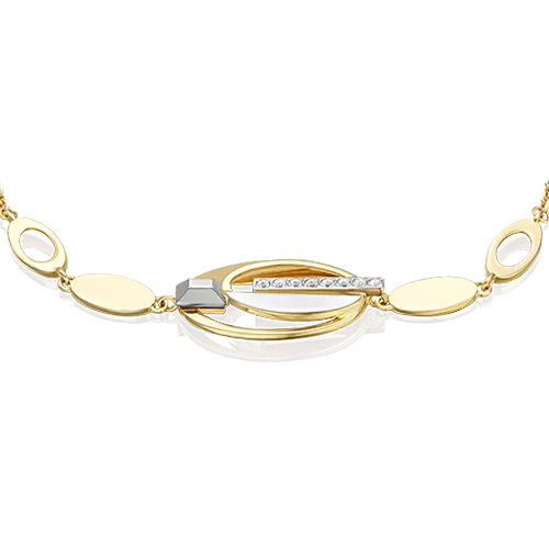 Браслет из комбинированного золота с натуральными топазами white 05-0744-00-201-1121