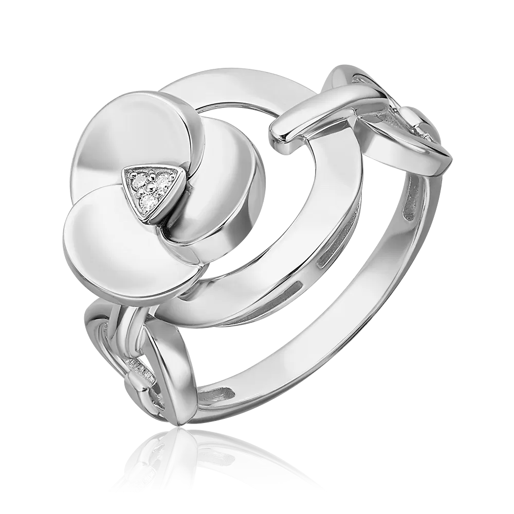 Кольцо из белого золота с бриллиантами 01-5609-00-101-1120