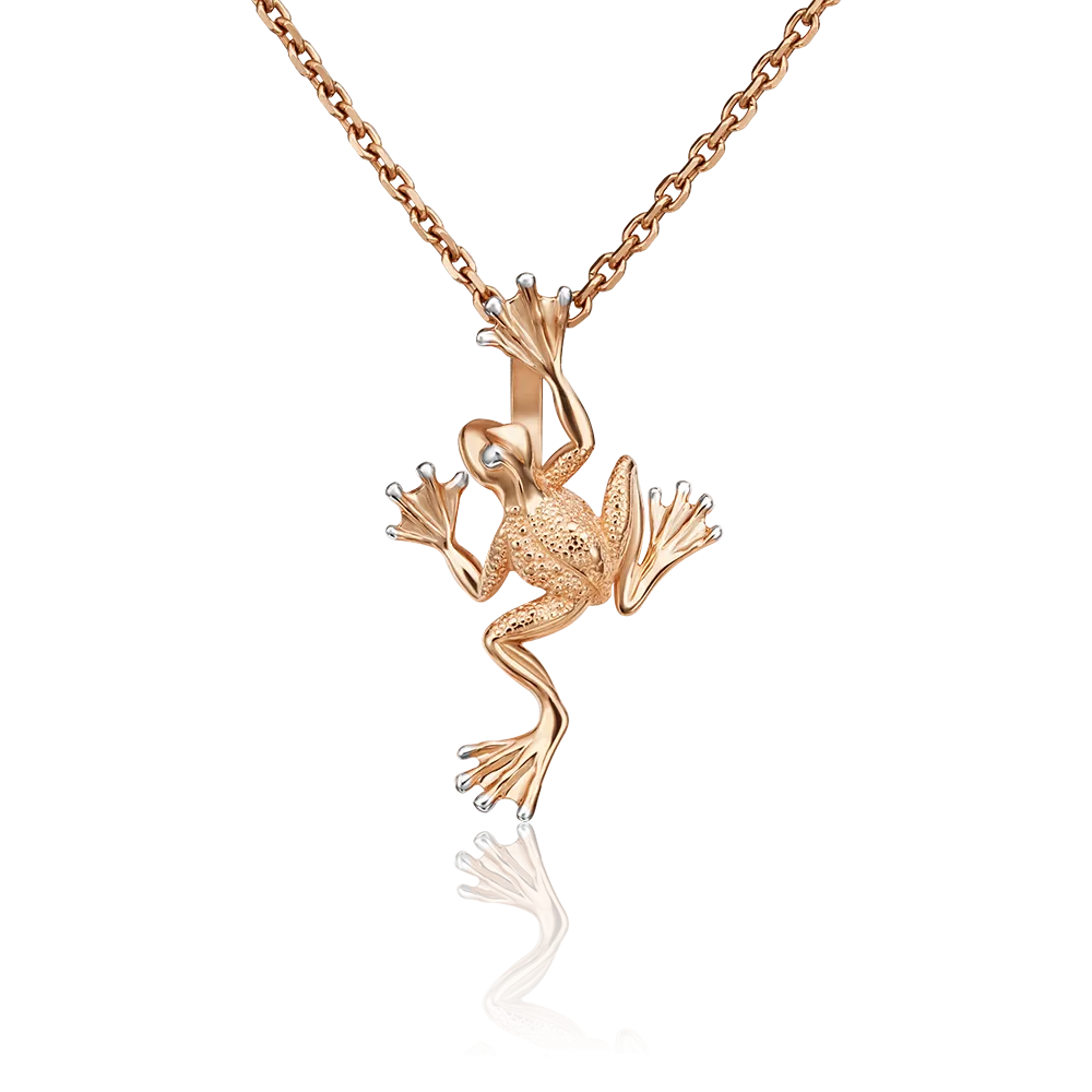 Подвеска «Лягушка» из красного золота 03-2957-00-000-1110