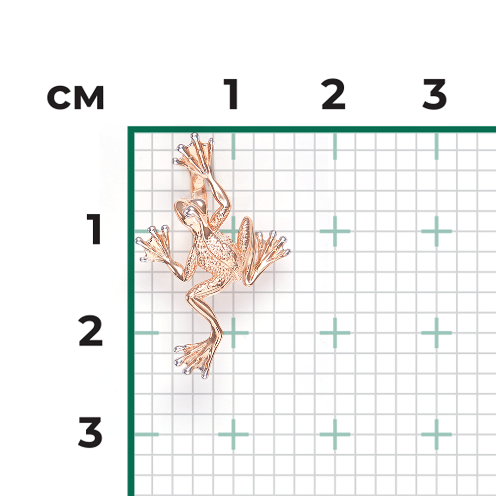 Подвеска «Лягушка» из красного золота 03-2957-00-000-1110