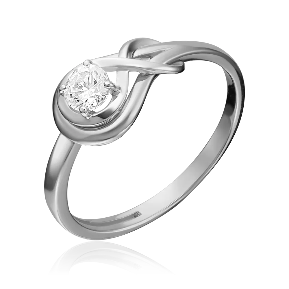Кольцо из белого золота с бриллиантом 01-5343-00-101-1120-30