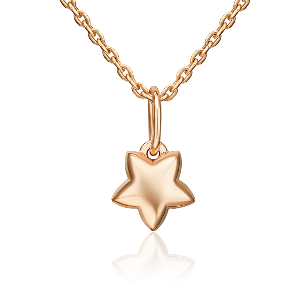 Подвеска «Звезда» из красного золота 03-2241-00-000-1110