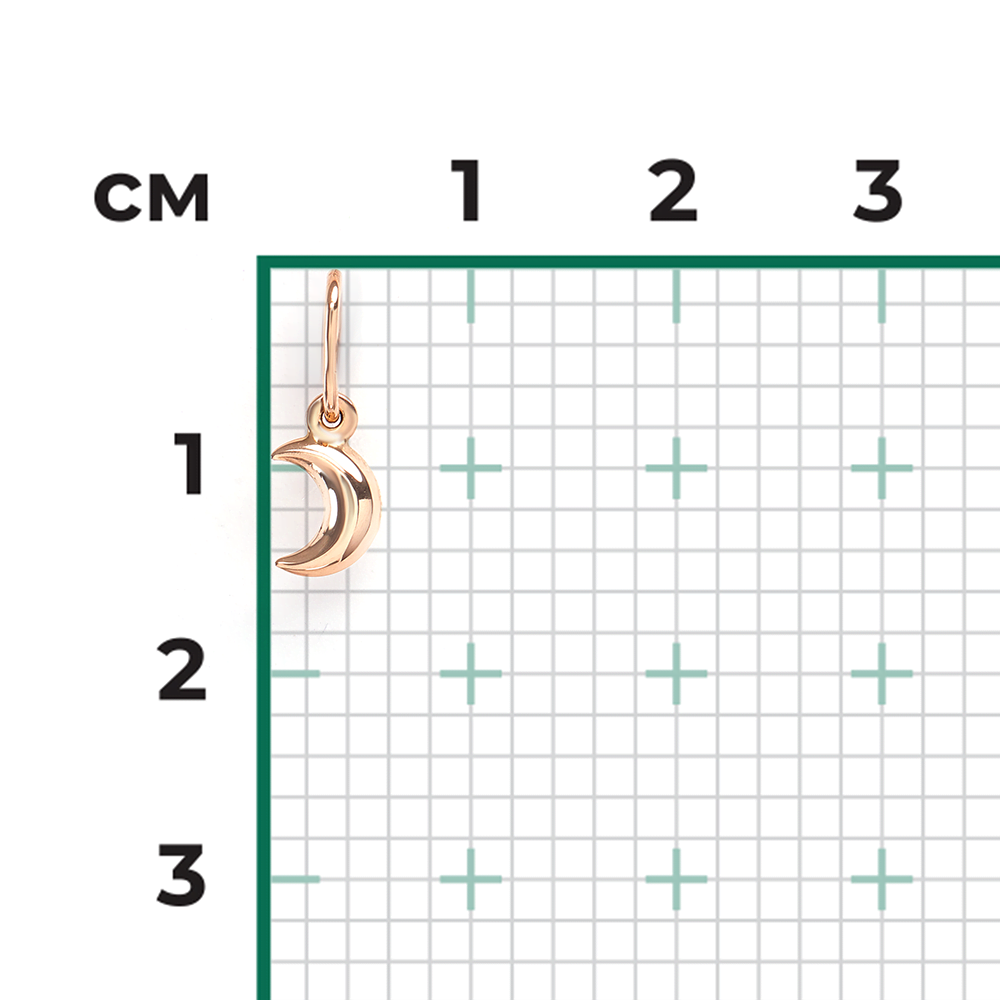 Подвеска «Месяц» из красного золота 03-2243-00-000-1110