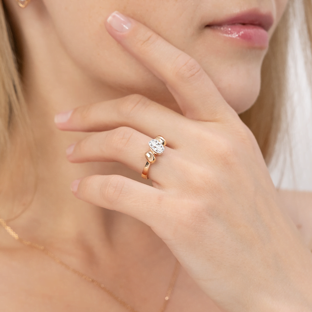 Кольцо из комбинированного золота с натуральными топазами white 01-5562-00-201-1111