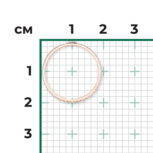 Обручальное кольцо из комбинированного золота с бриллиантом 01-5283-00-101-1111-30