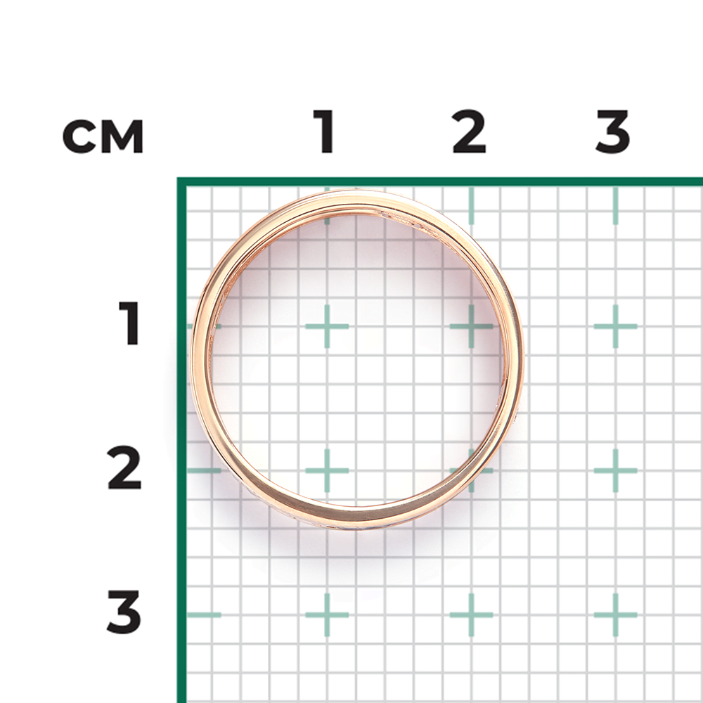 Кольцо из комбинированного золота с фианитами 01-4711-00-401-1111-22