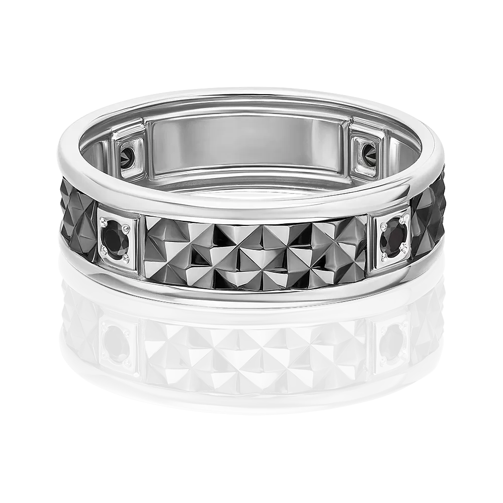 Кольцо из белого золота с фианитами 01-4711-00-402-1120-22