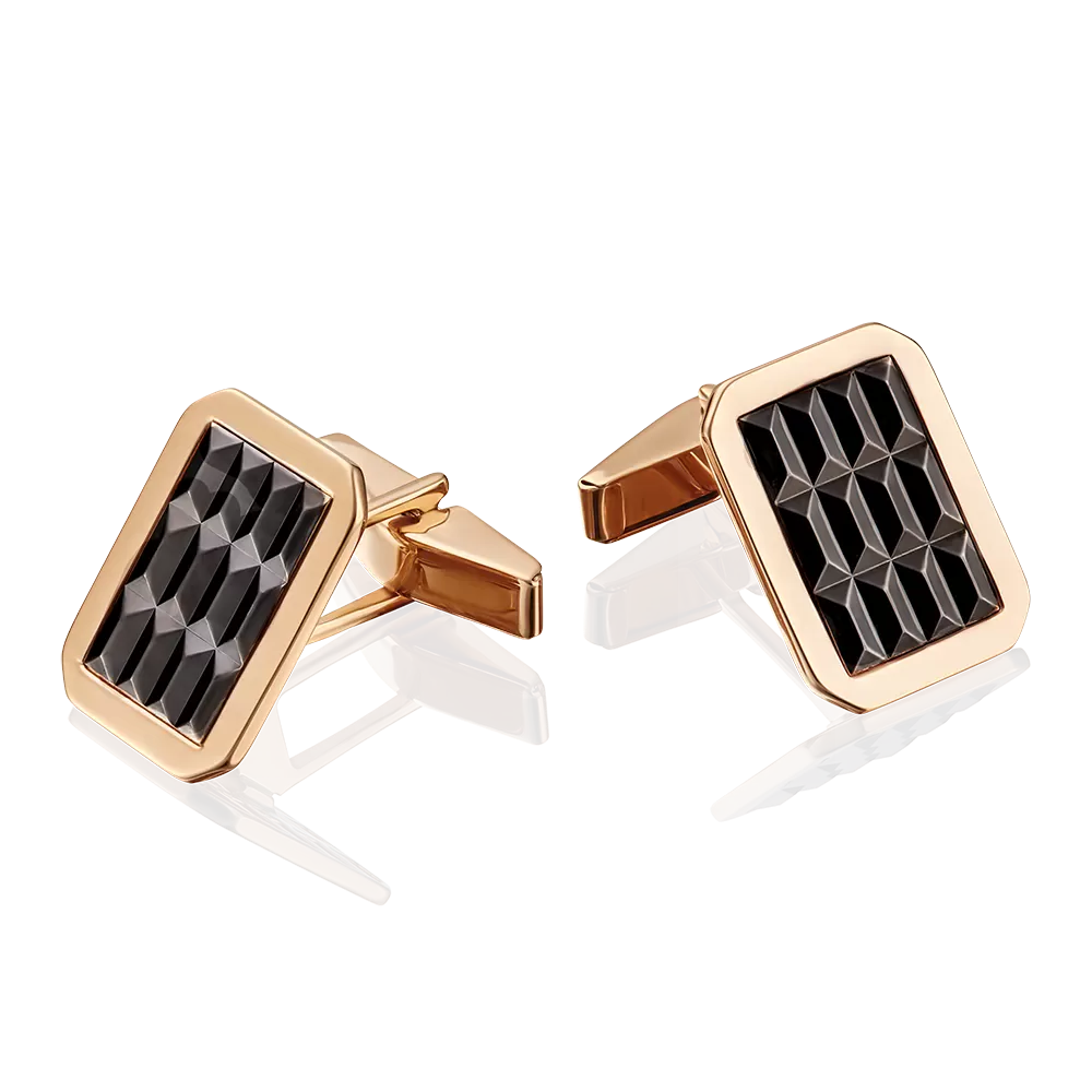 Запонки из комбинированного золота 10-0050-00-000-1111-22