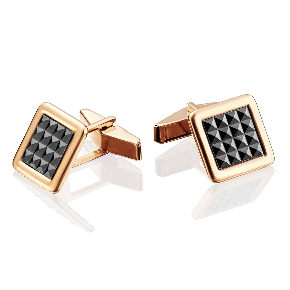 Запонки из комбинированного золота 10-0053-00-000-1111-22