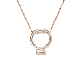 Колье из красного золота с фианитом 07-0195-00-401-1110