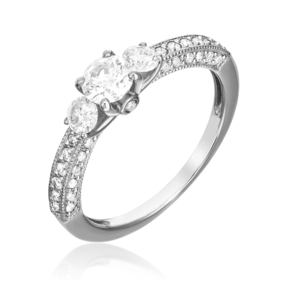 Кольцо из белого золота с бриллиантами 01-1362-00-101-1120-30