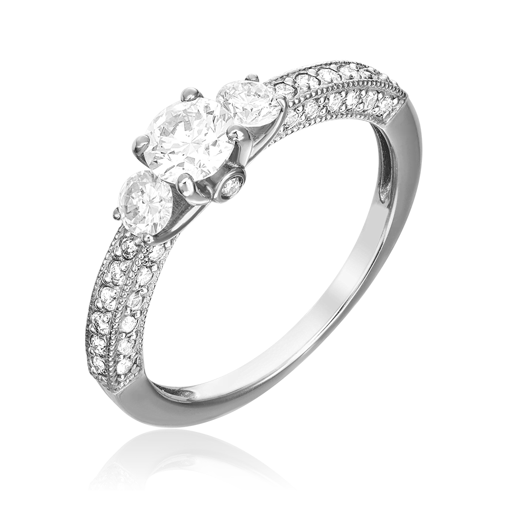 Кольцо из белого золота с бриллиантами 01-1362-00-101-1120-30
